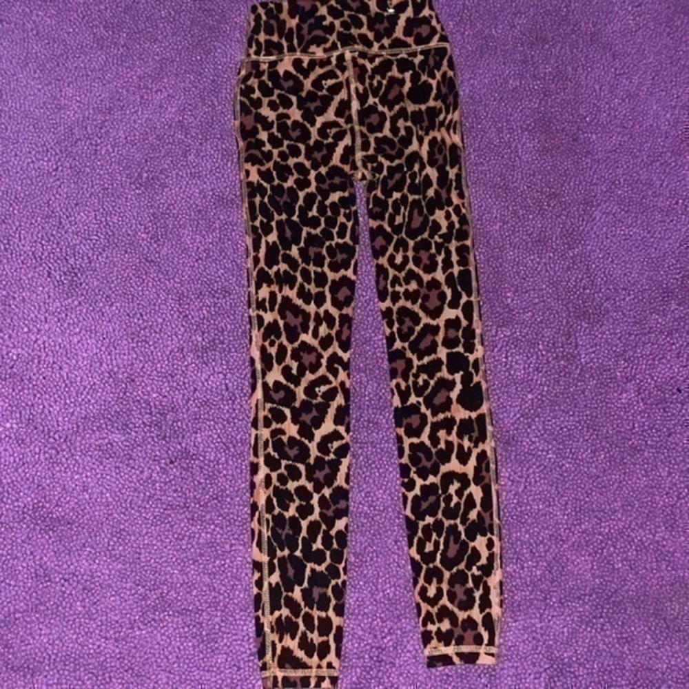 NWOT J crew weekend 7/8 high-rise leggings in leopard Slim fit 25" inseam XXS - Picture 4 of 10
